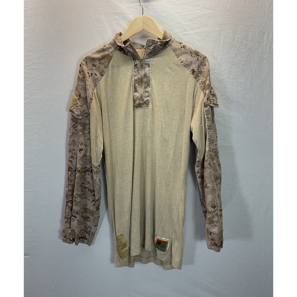 USMC Frog FR Combat Ensemble Shirt Desert Marpat Camo Size M-L flame resistant